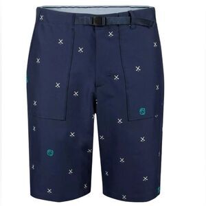 Men's Golf Shorts Nike Flex Blue size 34 Belted